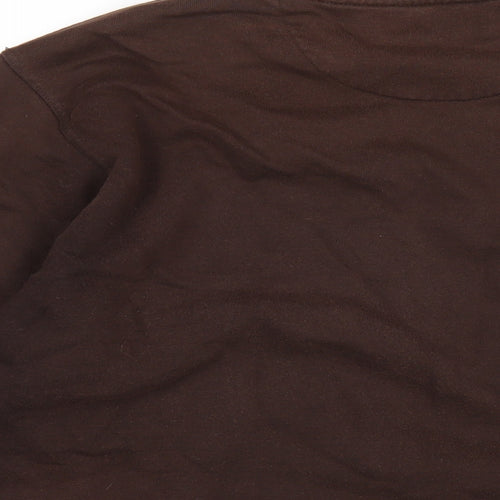 EWM Mens Brown Cotton Pullover Sweatshirt Size M