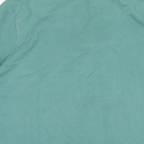 Polo Ralph Lauren Mens Green Cotton Polo Size XL Collared Button