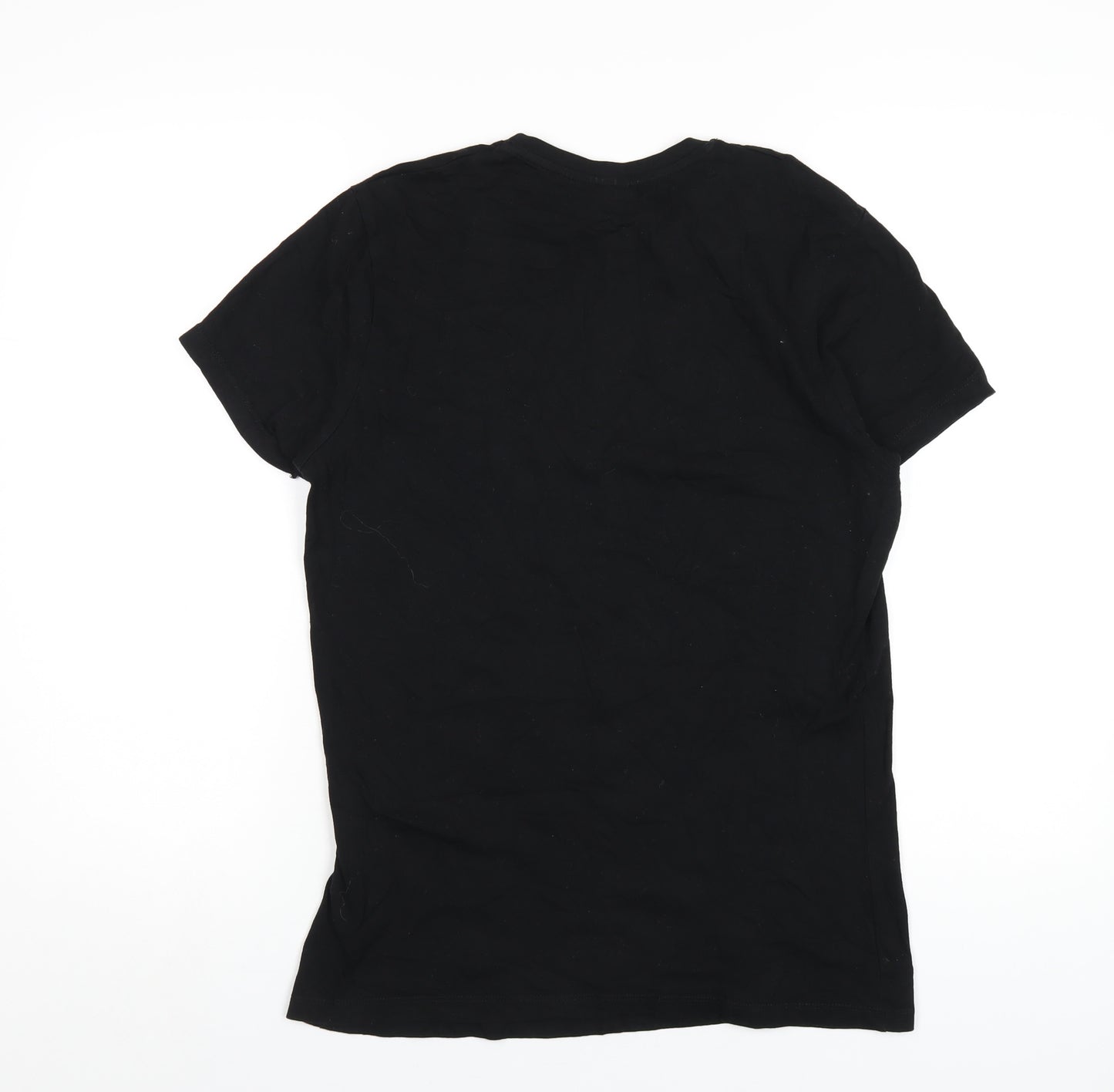 Nickelodeon Mens Black Cotton T-Shirt Size M Round Neck - Teenage Mutant Ninja Turtles