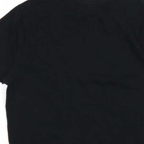 Nickelodeon Mens Black Cotton T-Shirt Size M Round Neck - Teenage Mutant Ninja Turtles