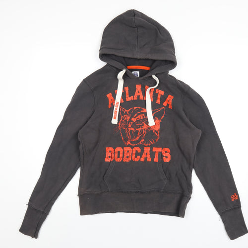 Fred in Boston Womens Grey Cotton Pullover Hoodie Size M Pullover - Atlanta Bobcats