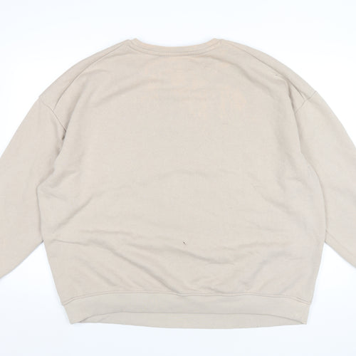 Vincent Van Gogh Mens Beige Polyester Pullover Sweatshirt Size XL - Vincent Van Gogh Irises, 1890