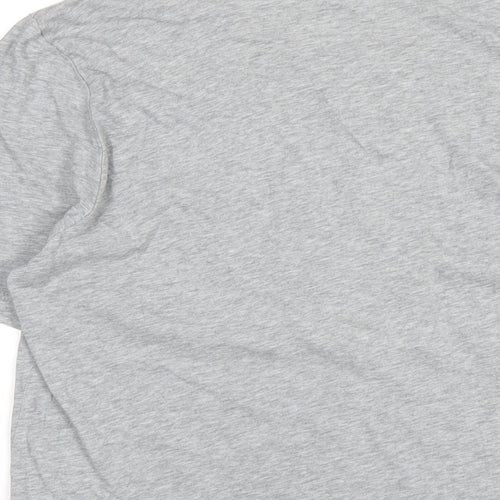 Nike Mens Grey Cotton T-Shirt Size M Round Neck