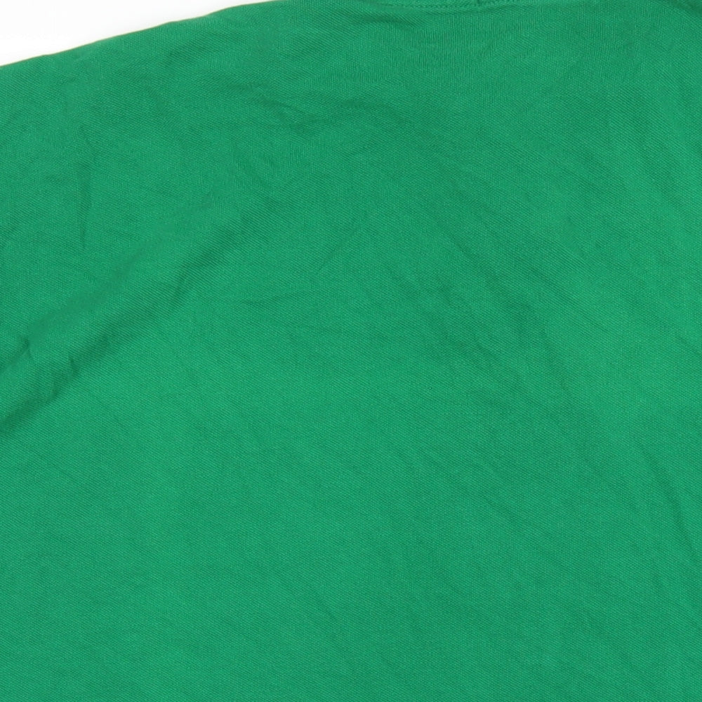 GANT Mens Green Cotton Polo Size 2XL Collared Button