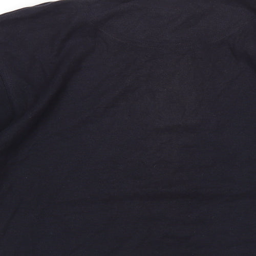 Absolute Apparel Mens Blue Cotton Polo Size M Collared Button