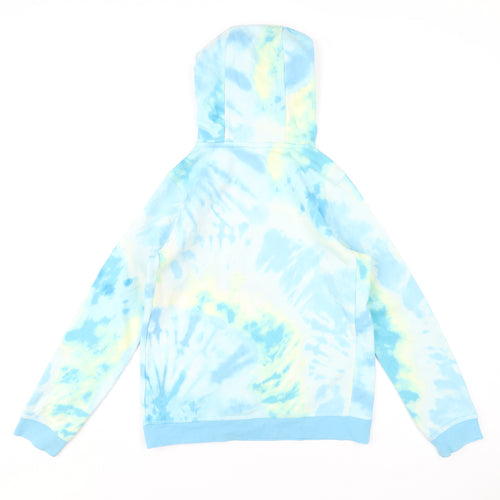 Nike Boys Blue Cotton Pullover Hoodie Size L Pullover - Tie Dye