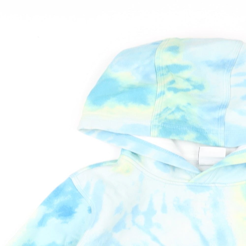 Nike Boys Blue Cotton Pullover Hoodie Size L Pullover - Tie Dye