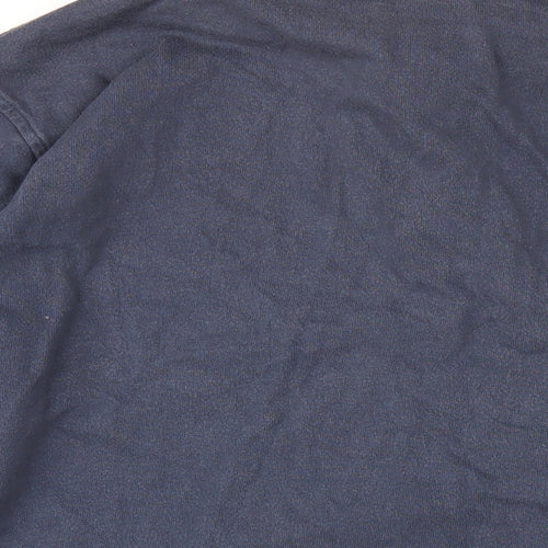 Cotton Traders Mens Blue Cotton Polo Size XL Collared Button