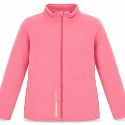 DECATHLON Girls Pink Polyester Full Zip Sweatshirt Size 10-11 Years Zip