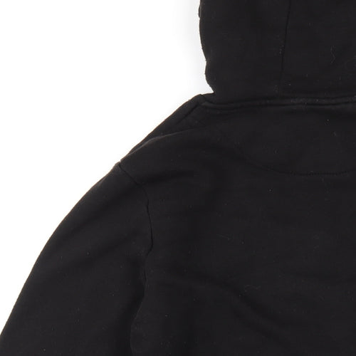 Stranger Things Womens Black Cotton Pullover Hoodie Size S Pullover