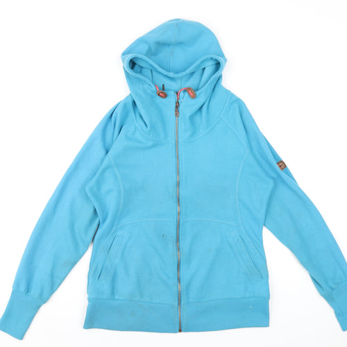 Berghaus Womens Blue Polyester Full Zip Hoodie Size 12 Zip