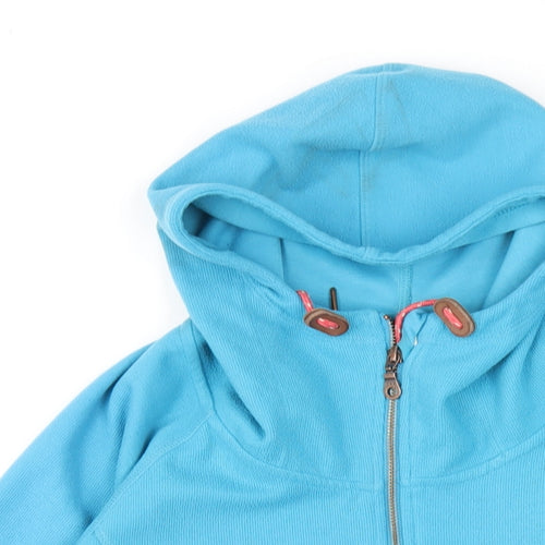 Berghaus Womens Blue Polyester Full Zip Hoodie Size 12 Zip