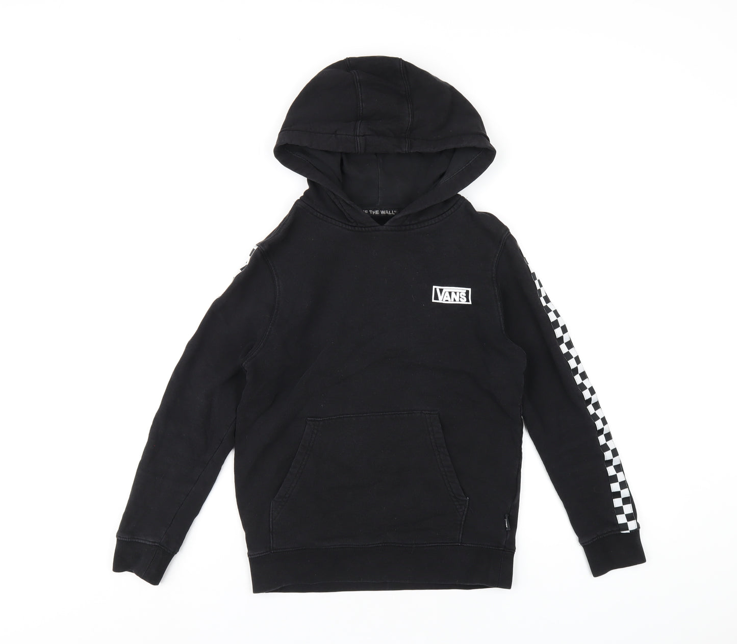 VANS Boys Black Cotton Pullover Hoodie Size S Pullover