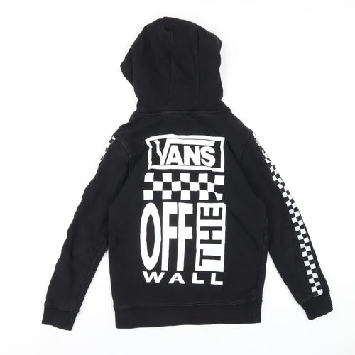 VANS Boys Black Cotton Pullover Hoodie Size S Pullover