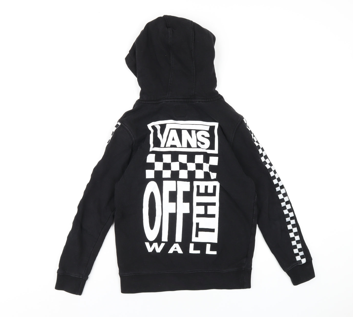 VANS Boys Black Cotton Pullover Hoodie Size S Pullover