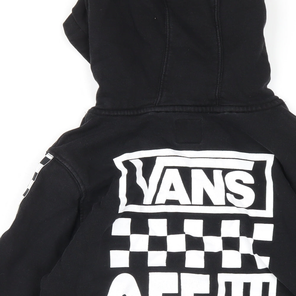 VANS Boys Black Cotton Pullover Hoodie Size S Pullover