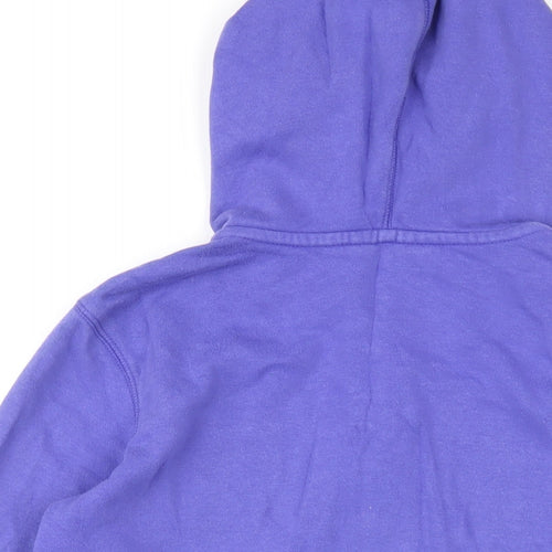 Gap Girls Purple Cotton Full Zip Hoodie Size 12 Years Zip