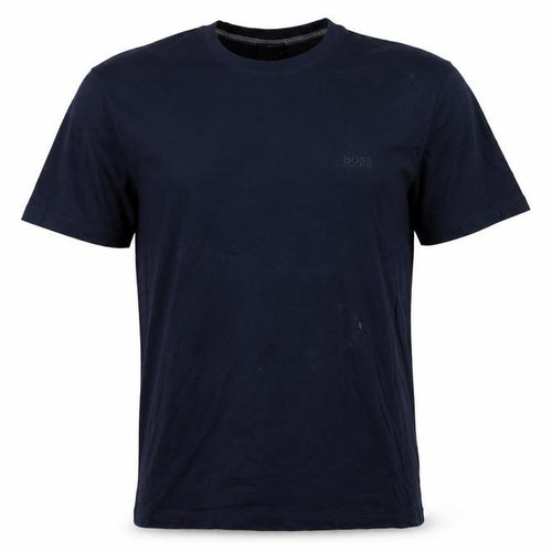 Boss Mens Blue Cotton T-Shirt Size L Crew Neck