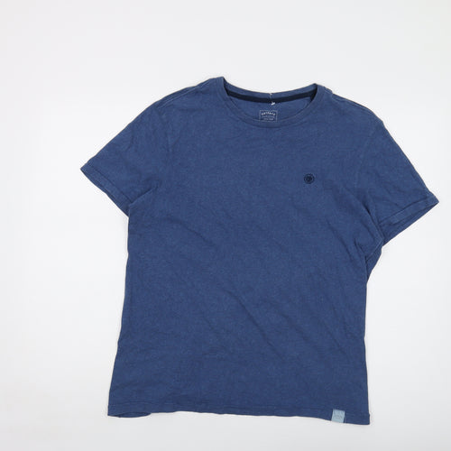 Fat Face Mens Blue Cotton T-Shirt Size M Crew Neck