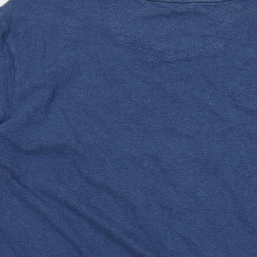 Fat Face Mens Blue Cotton T-Shirt Size M Crew Neck