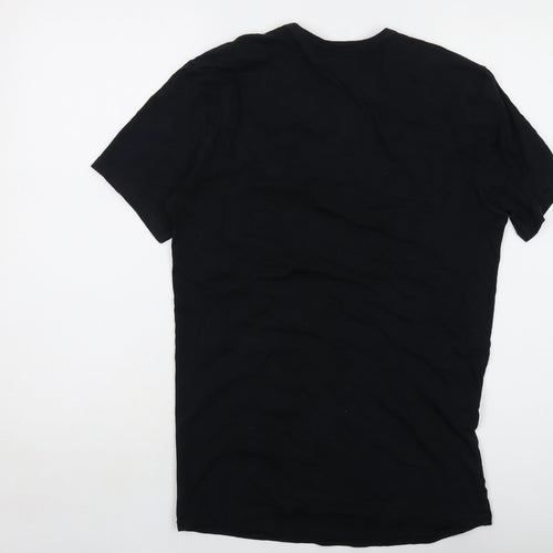 Calvin Klein Mens Black Cotton T-Shirt Size M Crew Neck