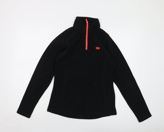 Helly Hansen Womens Black Polyester Pullover Sweatshirt Size S Zip