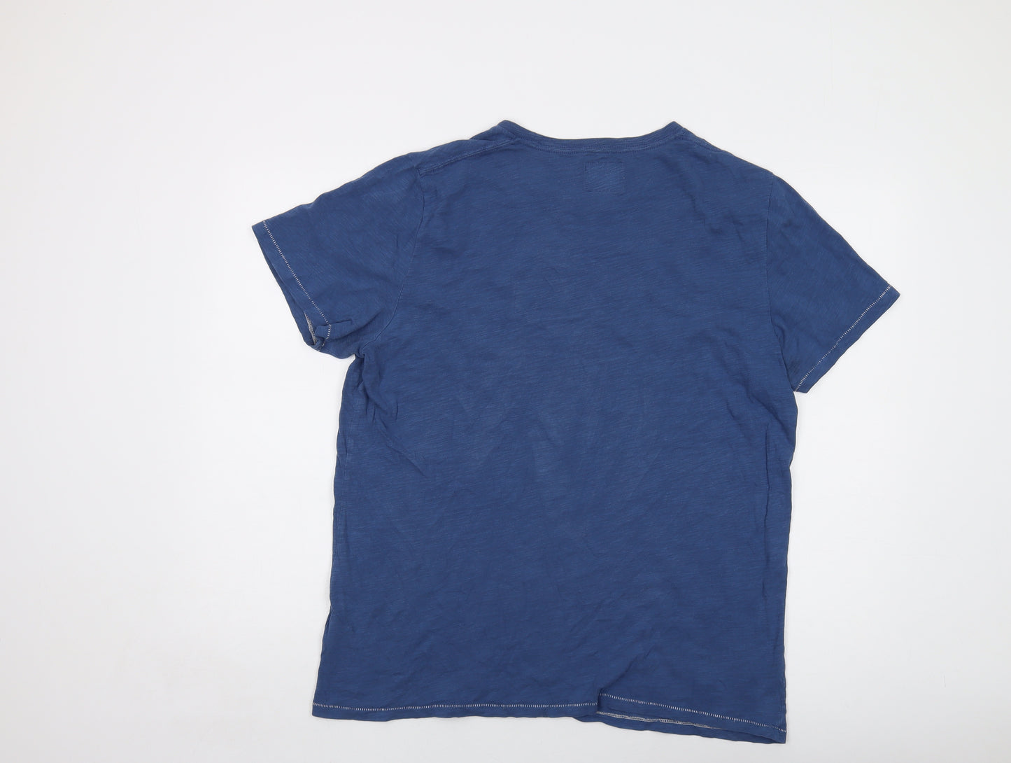 Abercrombie & Fitch Mens Blue Cotton T-Shirt Size XL Crew Neck