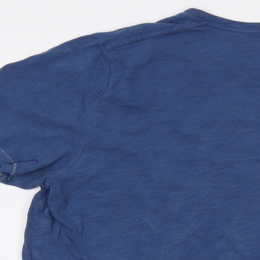 Abercrombie & Fitch Mens Blue Cotton T-Shirt Size XL Crew Neck