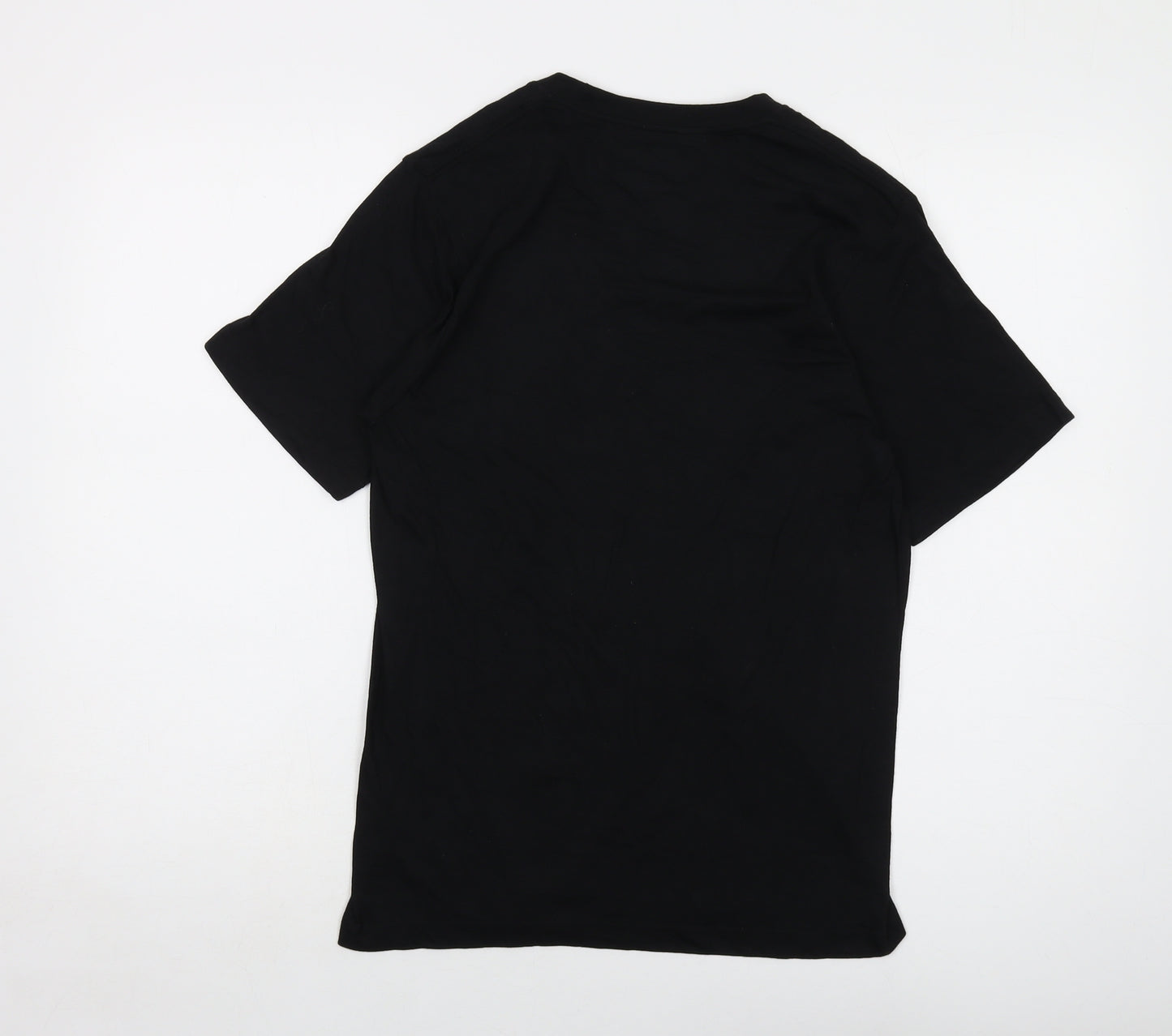 Reebok Mens Black Cotton T-Shirt Size S Crew Neck