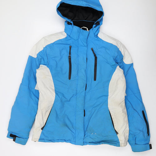 Parallel Womens Blue Jacket Size 12 Zip