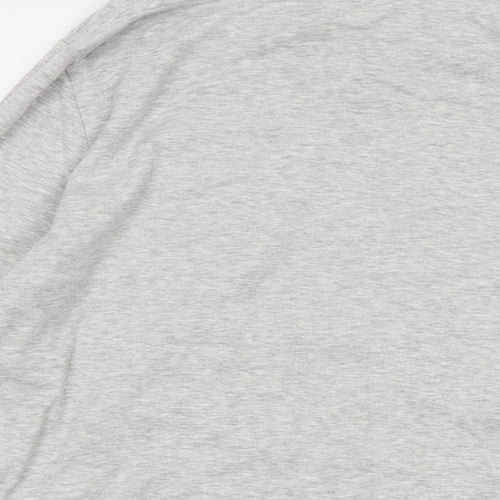 Cotton Traders Womens Grey Polyester Basic T-Shirt Size 20 Square Neck