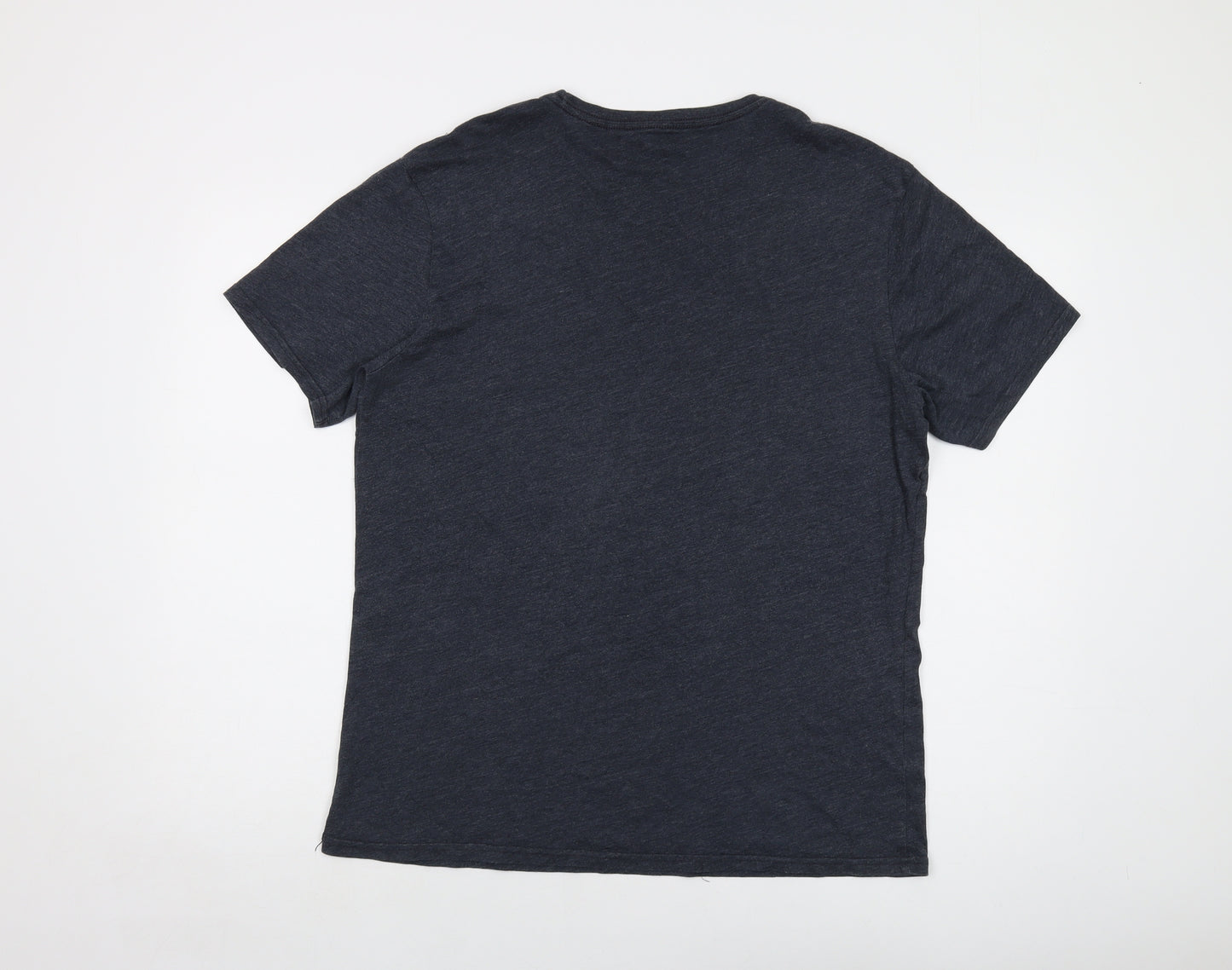 Gap Mens Grey Polyester T-Shirt Size L Crew Neck