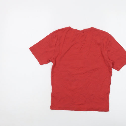 Urban Outfitters Womens Orange Cotton Cropped T-Shirt Size M Crew Neck