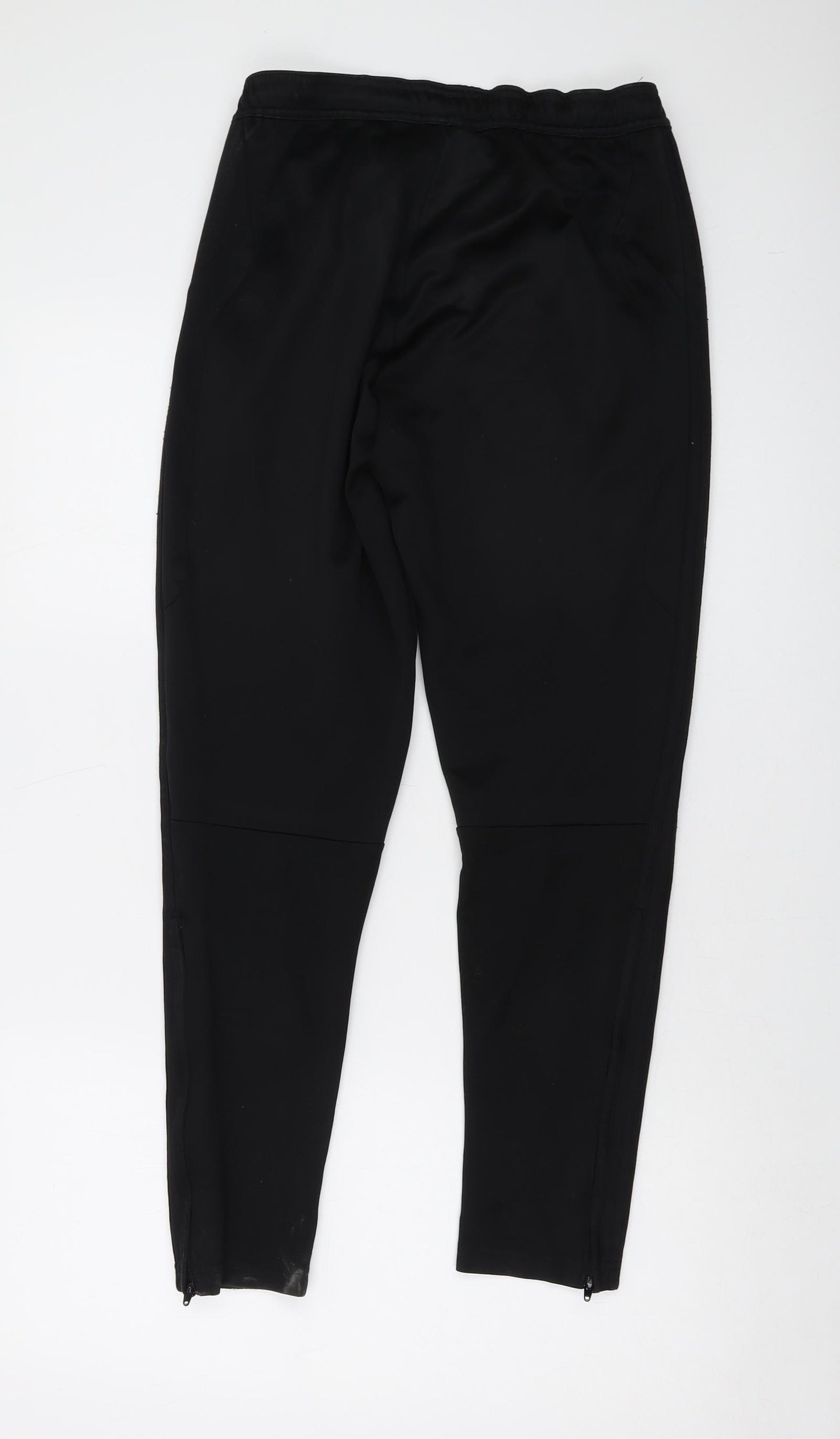 adidas Mens Black Polyester Trousers Size S L28 in Regular