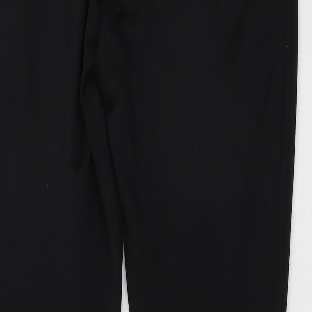 adidas Mens Black Polyester Trousers Size S L28 in Regular