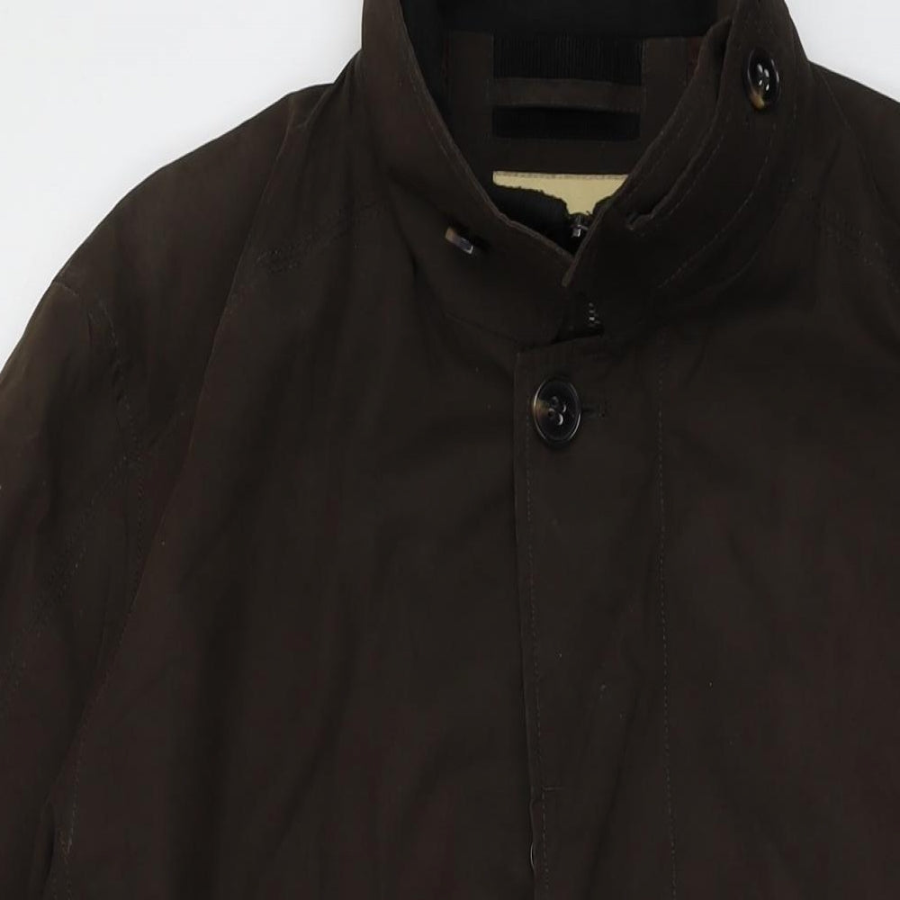 Collezione Mens Brown Jacket Size M Zip