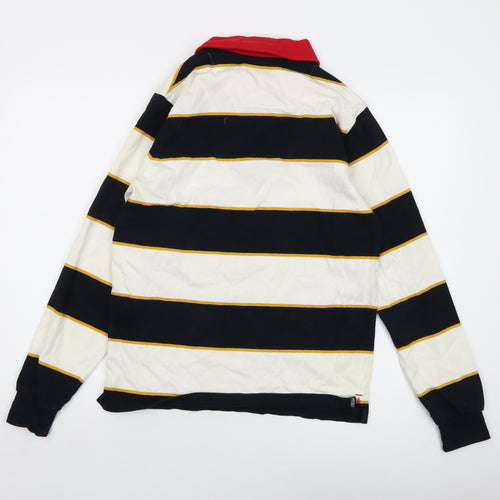 Marshall Artist Mens Multicoloured Striped Cotton Pullover Sweatshirt Size M