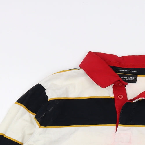 Marshall Artist Mens Multicoloured Striped Cotton Pullover Sweatshirt Size M