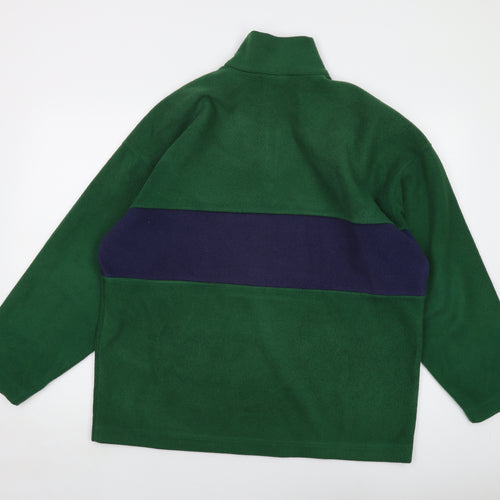 Helly Hansen Mens Green Polyester Pullover Sweatshirt Size S - Vintage