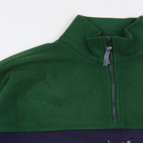 Helly Hansen Mens Green Polyester Pullover Sweatshirt Size S - Vintage