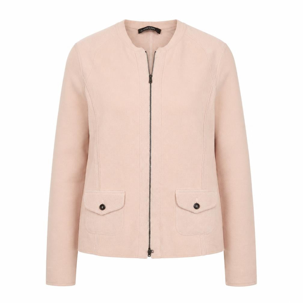 Marc Cain Womens Pink Jacket Size L Zip