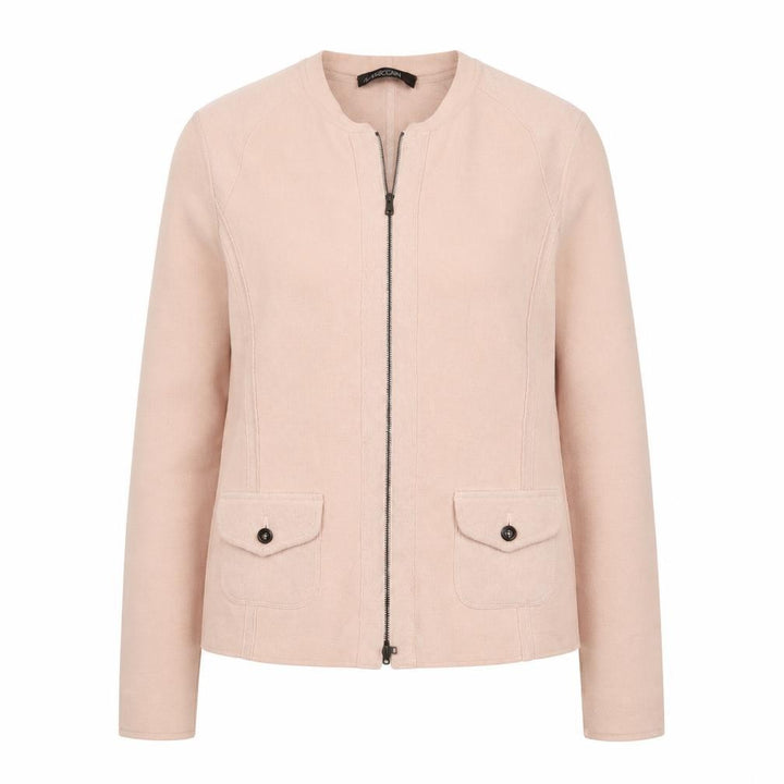Marc Cain Womens Pink Jacket Size L Zip