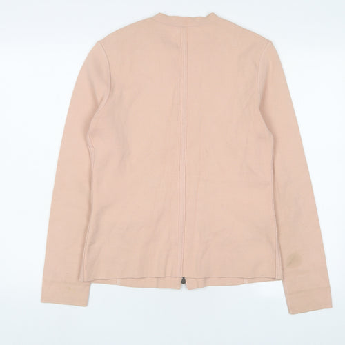 Marc Cain Womens Pink Jacket Size L Zip