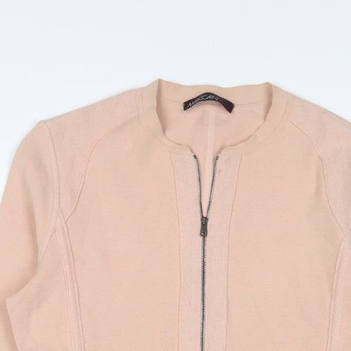 Marc Cain Womens Pink Jacket Size L Zip