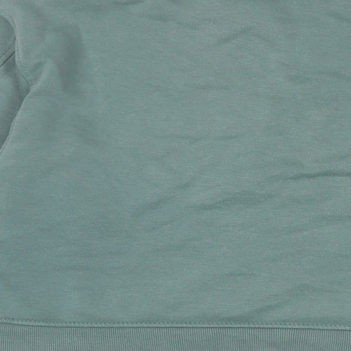 Zara Womens Blue Cotton Pullover Sweatshirt Size M Pullover