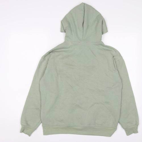 New Look Womens Green Cotton Pullover Hoodie Size S Pullover