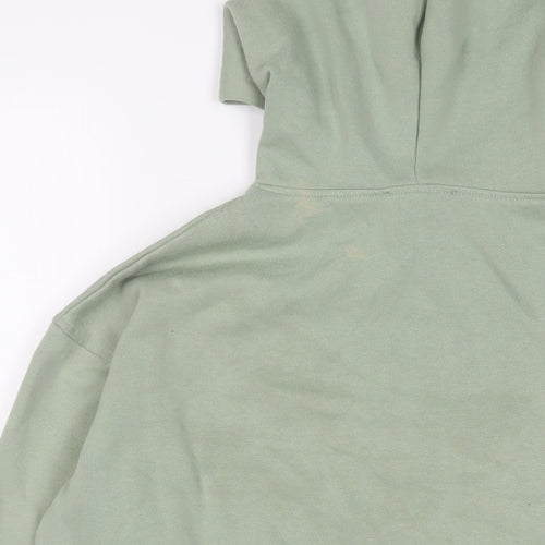 New Look Womens Green Cotton Pullover Hoodie Size S Pullover