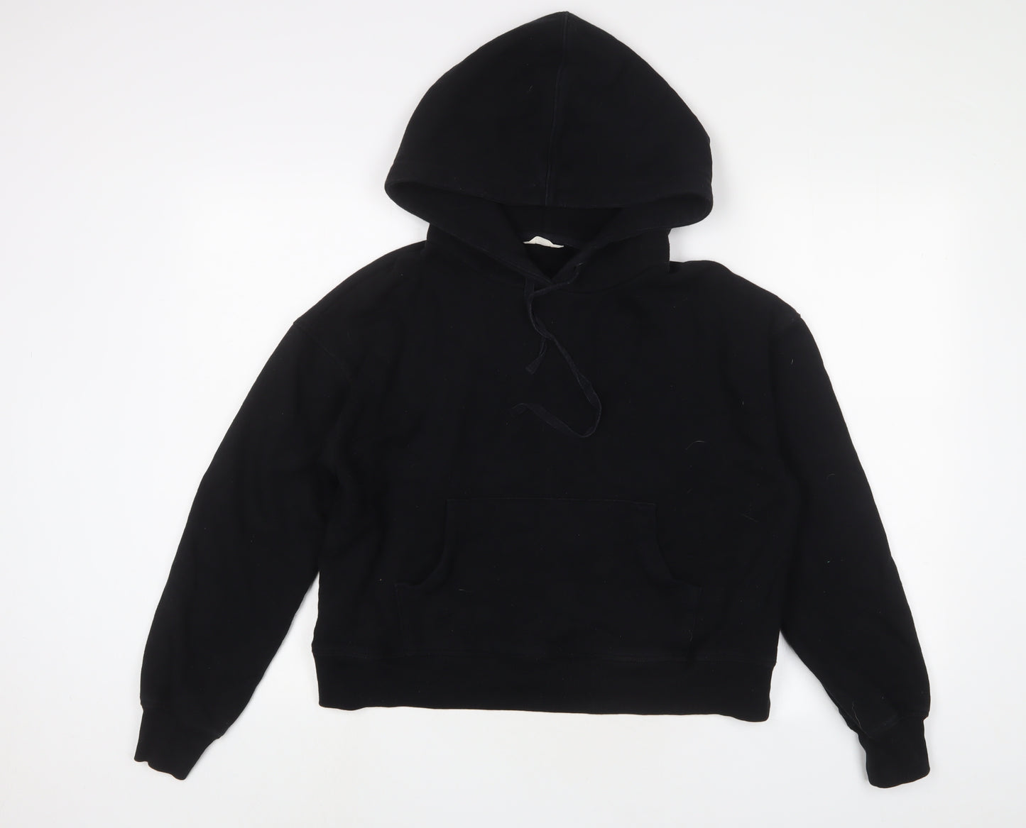 Hush Womens Black Cotton Pullover Hoodie Size S Pullover