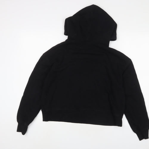 Hush Womens Black Cotton Pullover Hoodie Size S Pullover