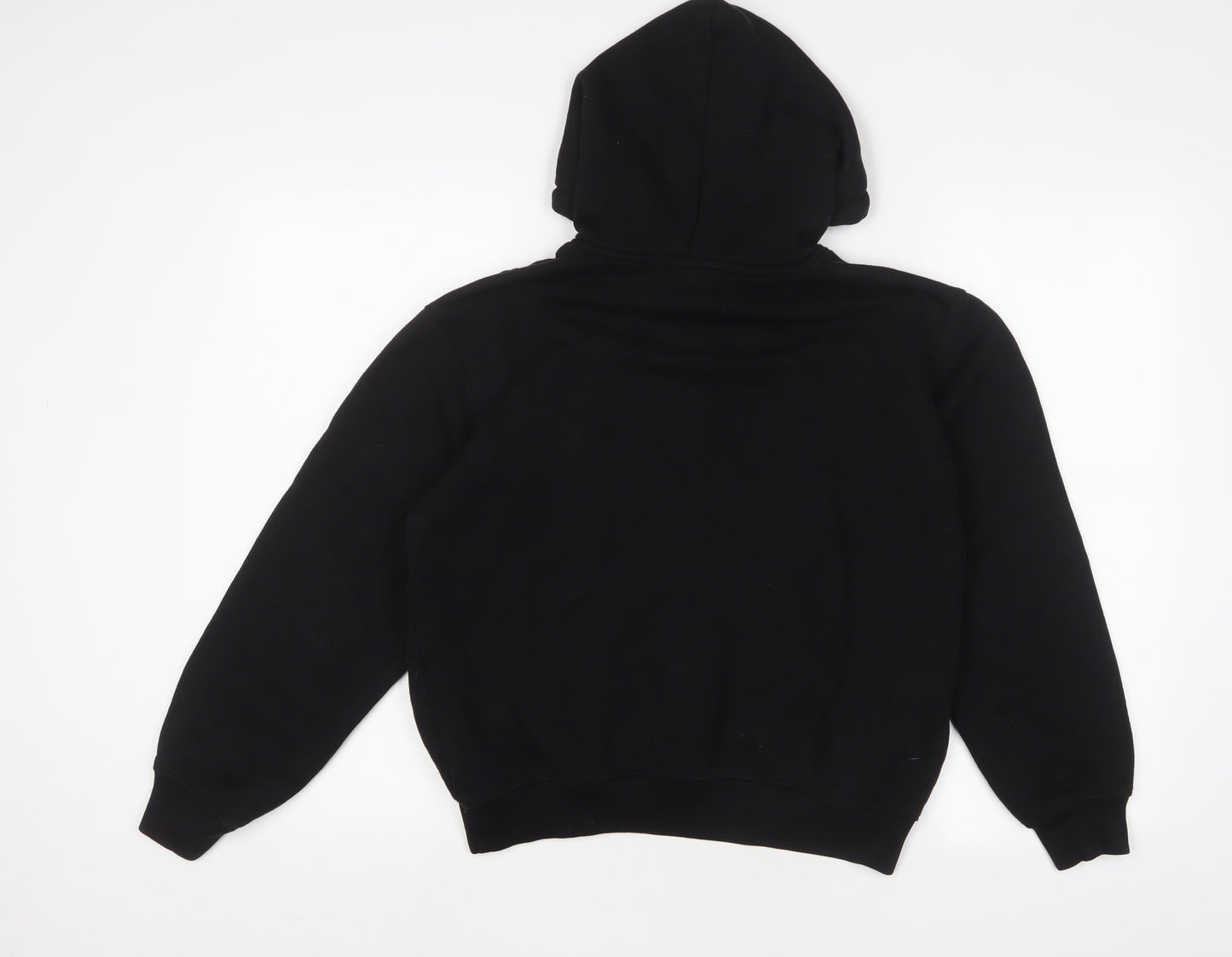 PRETTYLITTLETHING Womens Black Cotton Pullover Hoodie Size XS Pullover